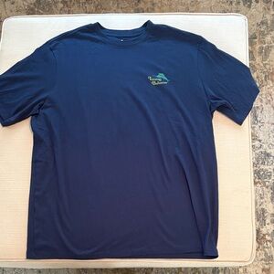 Tommy Bahama Navy Tee with Green Logo